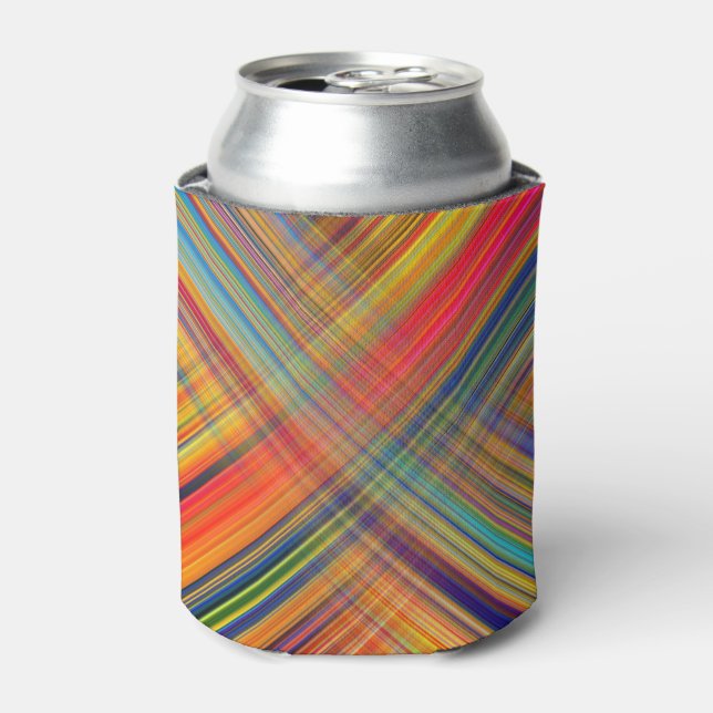 Enfriador De Latas Colorido Kriss Kross Pattern Plasté (Lata Anverso)