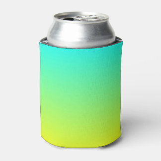 Enfriador De Latas colorido oscuro limón amarillo lima turquesa verde