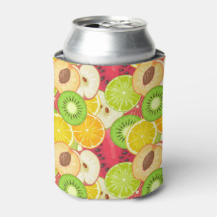 Enfriador De Latas Colorido patrón de fruta divertida