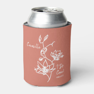 Enfriador De Latas Colorido Rustic I Do Crew Bridesmaid