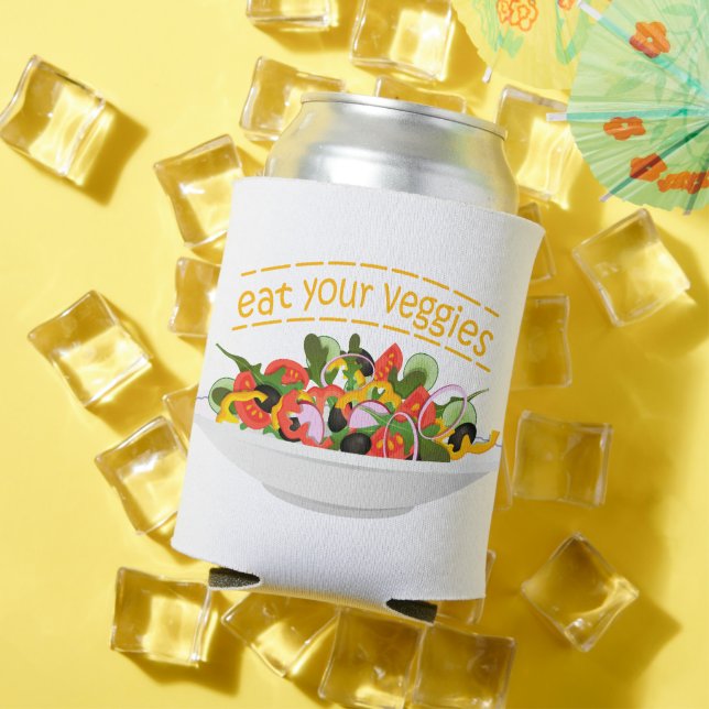 Enfriador De Latas Coma tus verduras Cita cuenco de ensaladas frescas (Verano in situ)