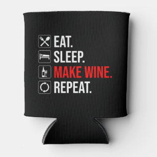 Enfriador De Latas Come. Duerme. Haz vino. Repite