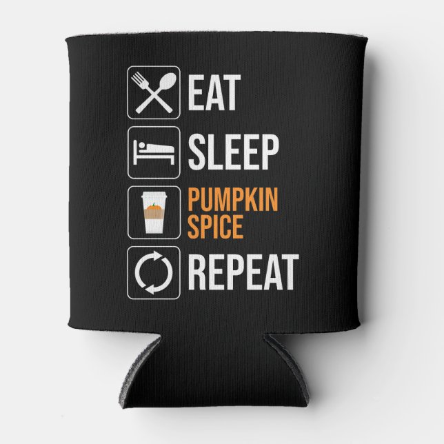 Enfriador De Latas Come. Duerme. Mezcla de especias. Repite (Anverso)