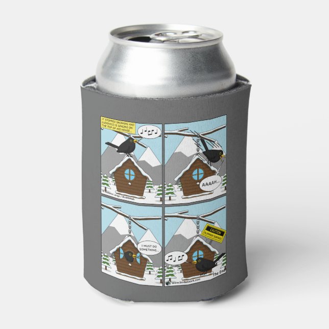 Enfriador De Latas Comedia de seguridad (Lata Anverso)