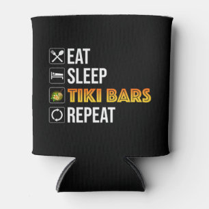 Enfriador De Latas Comer. Dormir. Bares Tiki. Repetir