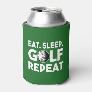 Enfriador De Latas Comer Sleep Golf Repetir cerveza divertida