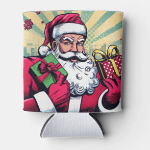 Enfriador De Latas Comic book Santa/Navidades