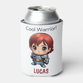 Enfriador De Latas Comic Knight Personalized Kids Party Gift