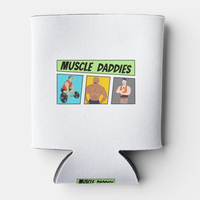 Enfriador De Latas Comics de Muscle Daddies (Anverso)