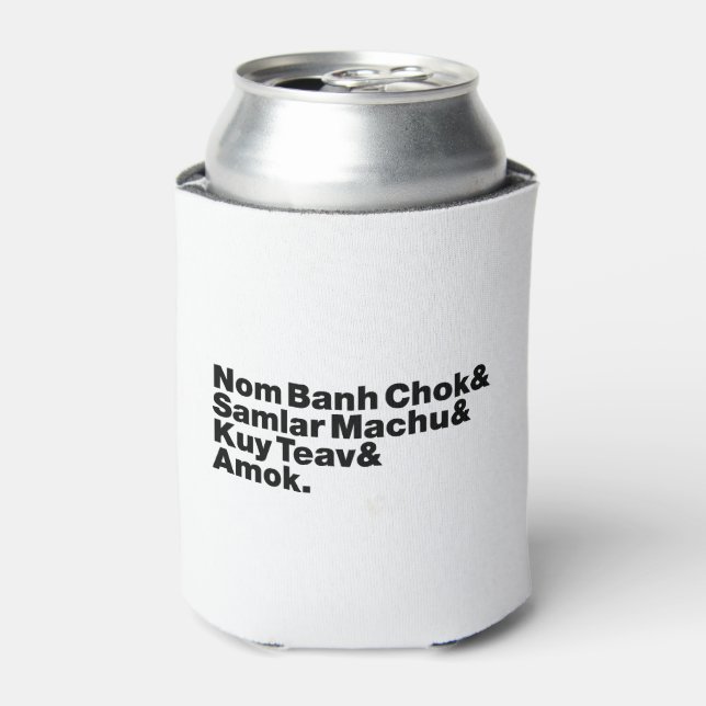 Enfriador De Latas Comida camboyana / khmer Street (Lata Anverso)