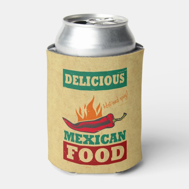 Enfriador De Latas Comida mexicana (Lata Anverso)