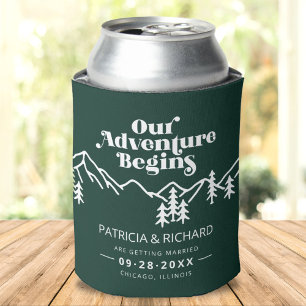 Enfriador De Latas Comienza Nuestra Aventura Verde Bosque Guarda la F