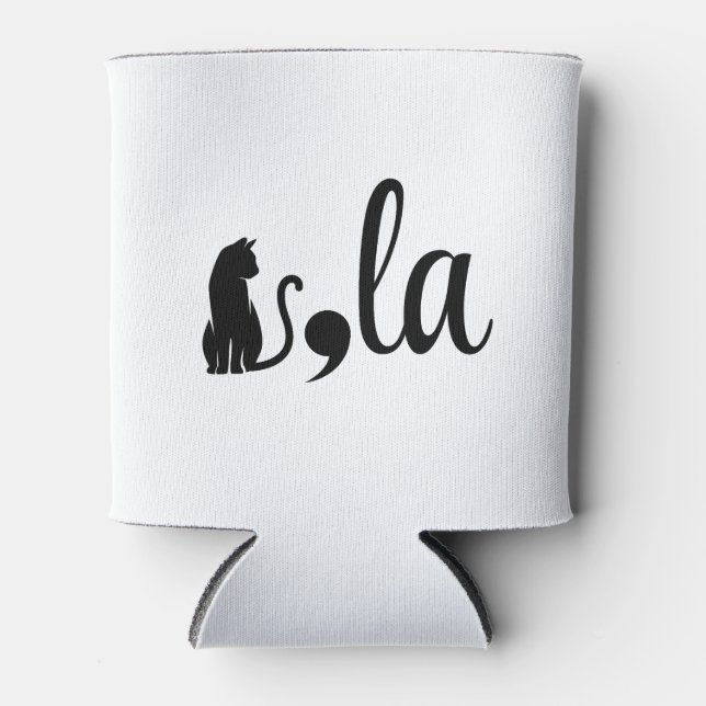 Enfriador De Latas Comma La Kamala Harris - Madre del gato por Kamala (Anverso)