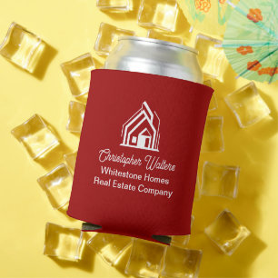 Enfriador De Latas Compañía de bienes raíces Red Realtor Personalizad