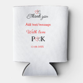 Enfriador De Latas Con amor añadir letra de nombre de pareja gracias 