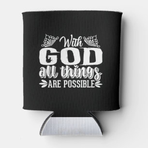 Enfriador De Latas Con Dios todas las cosas son posibles cristianas-l