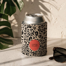 Enfriador de latas con estampado de leopardo | Enf