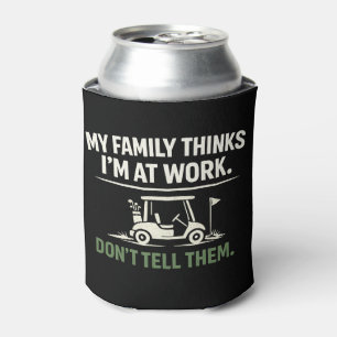Enfriador de Latas con Frase Divertida de Golf en