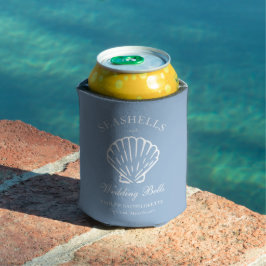 Enfriador De Latas Conchas marinas y campanas de boda Despedida de so