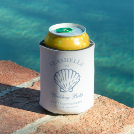 Enfriador De Latas Conchas marinas y campanas de boda Despedida de so