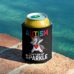Enfriador De Latas Conciencia de Unicornio No Deja que el Autismo Apa
