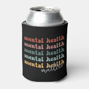 Enfriador De Latas Conciencia retro sobre la salud mental