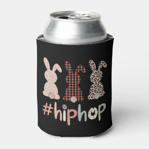 Enfriador De Latas Conejo de Pascua de Hip Hop Primavera Lindo