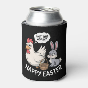 Enfriador De Latas Conejo Feliz de Pascua Conejo Pollo No Esto Otra V