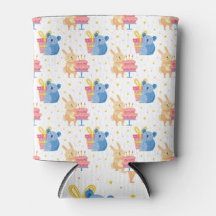 Enfriador De Latas Conejo y koala en la fiesta de cumpleaños de los n