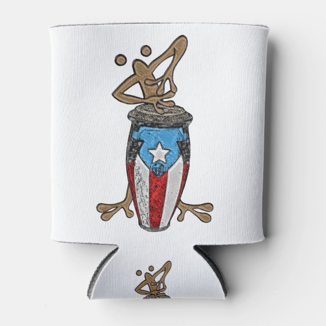 Enfriador De Latas Conga Coqui Taino (Anverso)