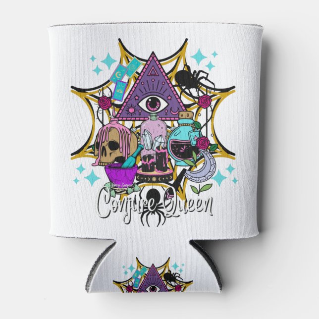 Enfriador De Latas Conjure Queen (Anverso)