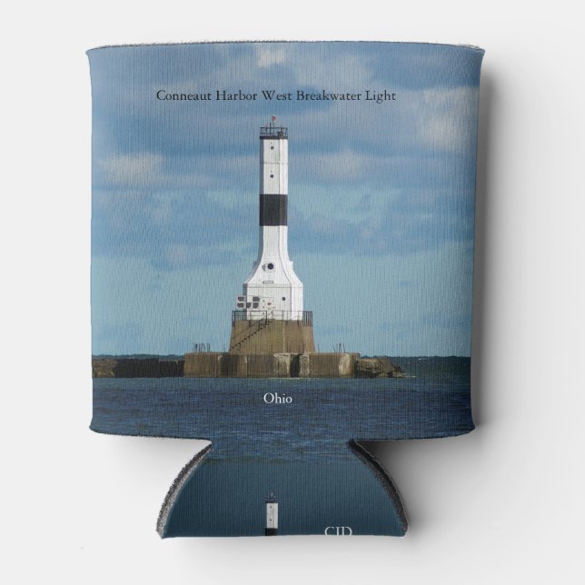 Enfriador De Latas Conneaut Harbour West Breakwater Light refrigerado (Anverso)