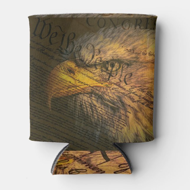 Enfriador De Latas Constitución con águila calva (Anverso)