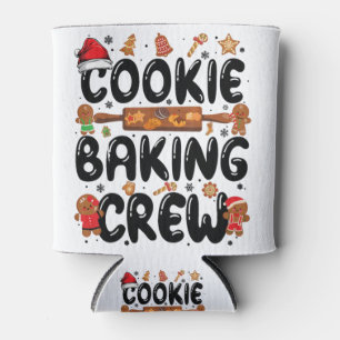 Enfriador De Latas Cookie Baking Crew Family Christmas Gingerbread Te
