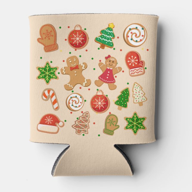 Enfriador De Latas Cookies de navidades (Anverso)