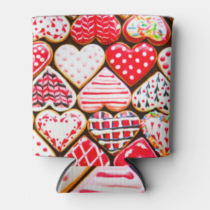 Enfriador De Latas Cookies del corazón de San Valentín: Amor casero.