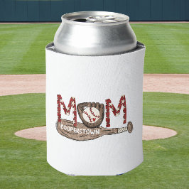 Enfriador De Latas Cooperstown Béisbol MAMÁ Patriótica