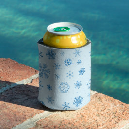 Enfriador De Latas Copo de Nieve Azul