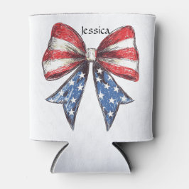 Enfriador De Latas Coquette American Bow Personalizado
