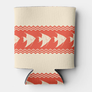 Enfriador De Latas Coral Coastal Angelfish Stripes