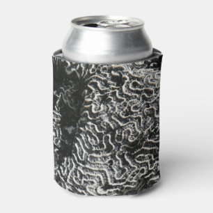 Enfriador De Latas Coral negro y blanco I Foto abstracta de la natura