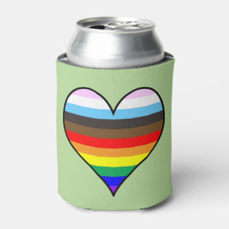 Enfriador De Latas Corazón arcoiris