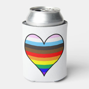 Enfriador De Latas Corazón arcoiris