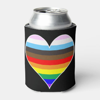 Enfriador De Latas Corazón arcoiris