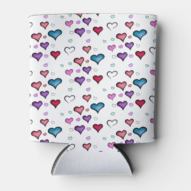 Enfriador De Latas corazón el día de San Valentín (Anverso)