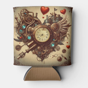 Enfriador De Latas Corazón/el día de San Valentín de Steampunk