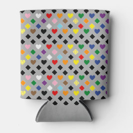 Enfriador De Latas Corazones Arcoíris