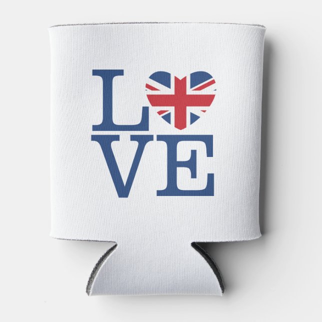 Enfriador De Latas Corazones británicos - Refrigerador de bebidas de  (Anverso)