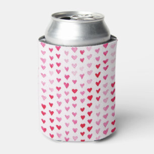 Enfriador De Latas Corazones de acuarela