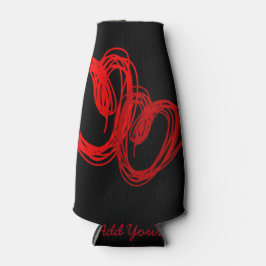 Enfriador De Latas Corazones esbozados de San Valentín BLK - Personal